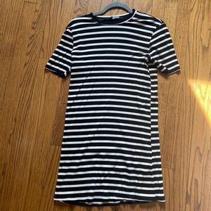 Black and ivory reformation mini dress